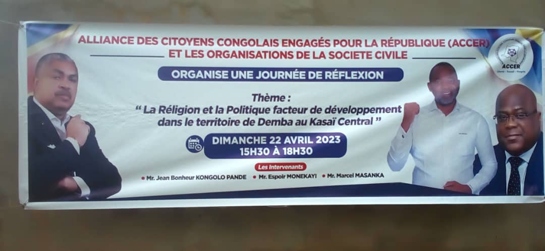 Kasaï central : Les facteurs du développement du territoire de Demba au centre d'une journée de réflexion des couches sociales Kasaï central : Les facteurs du développement du territoire de Demba au centre d'une journée de réflexion des couches sociales